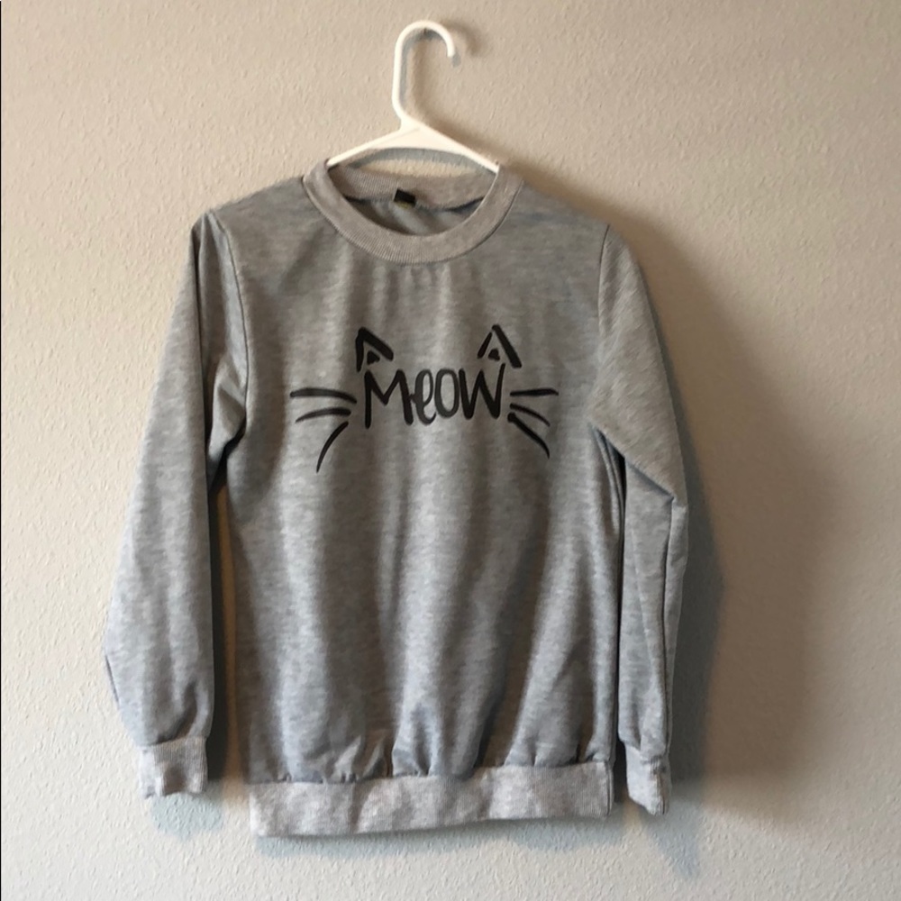 “Meow” sweatshirt